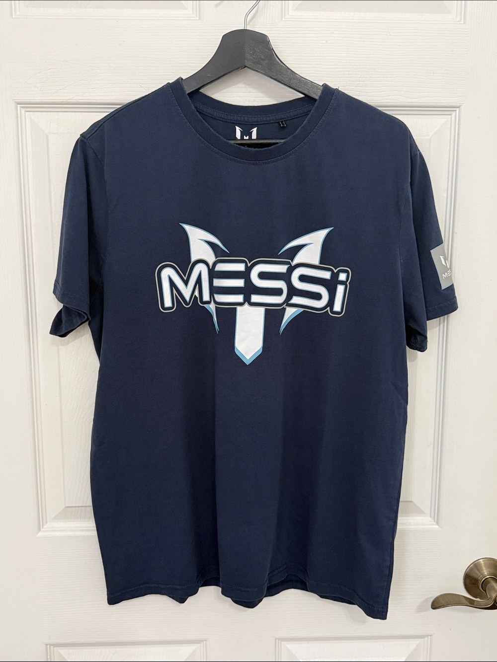 Messi Collection men’s Dark Navy Soccer Graphic Tees Shirt